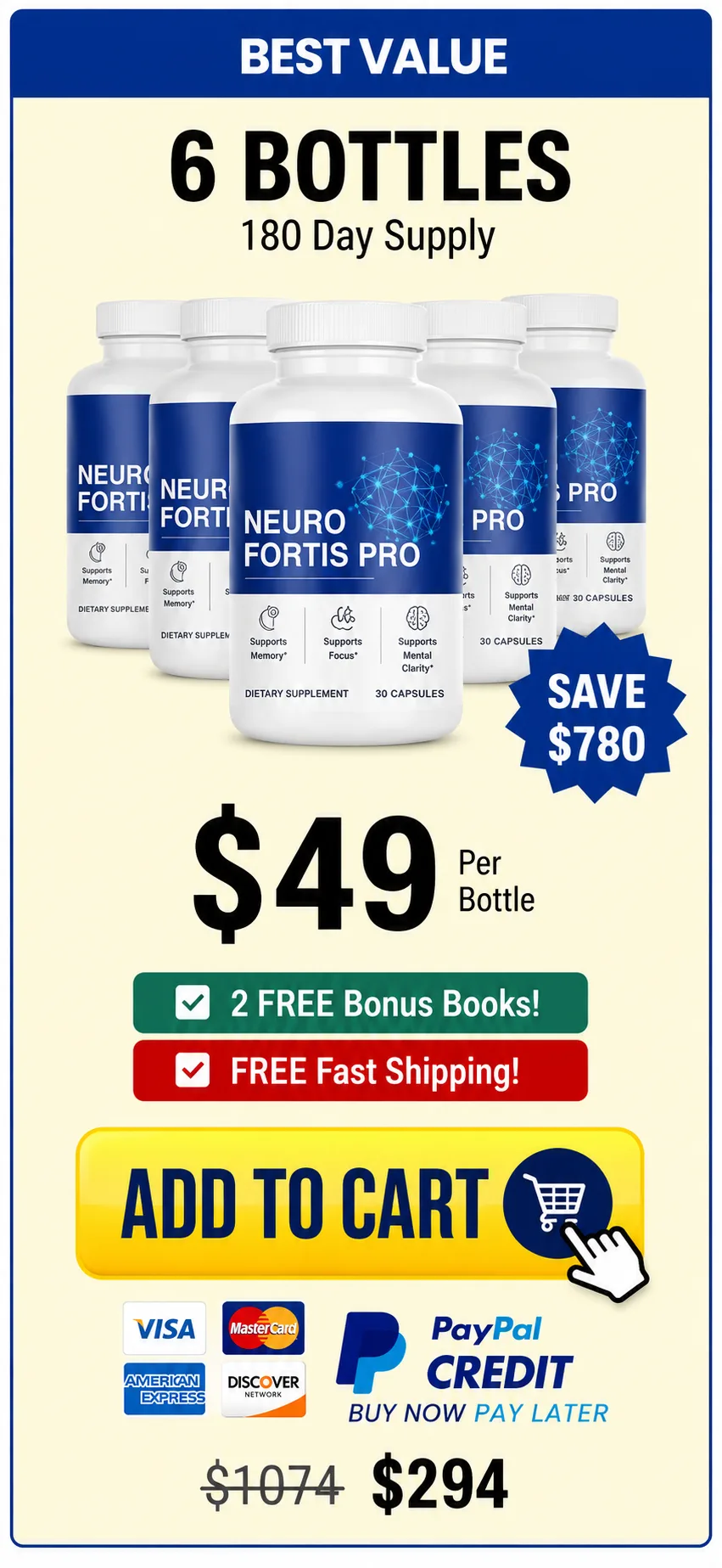 Neuro Fortis Pro 6 bottles